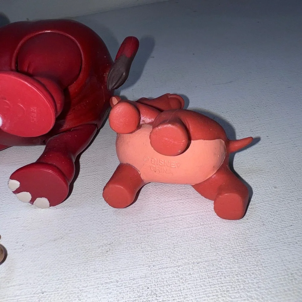 Vtg Disney Tarzan Figure Lot Tantor Elephant Terk Rhino 1999 Action Cake Topper